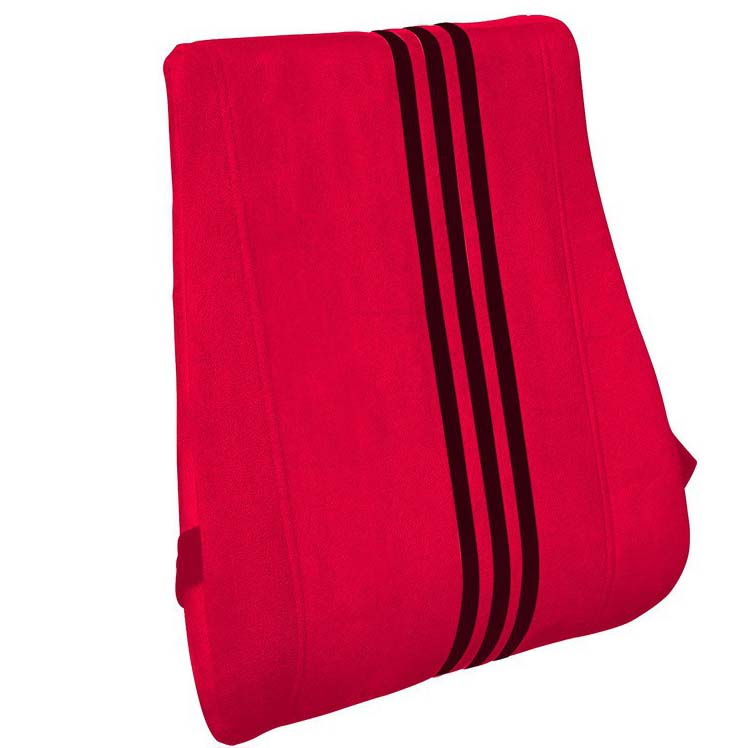 Red, Black Velvet Car Pillow Cushion for Car (Rectangular, Pack of 1)