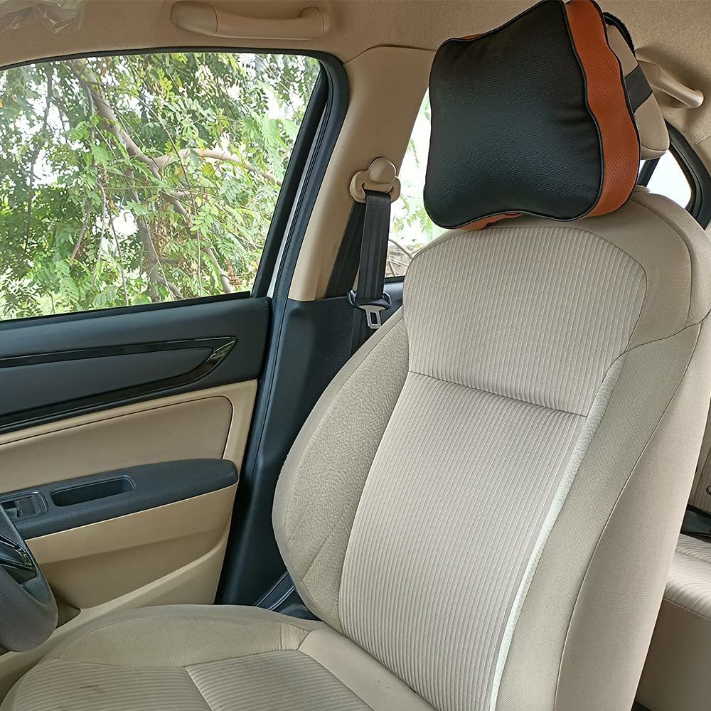 Black Tan Car Pillow Cushion for Universal For Car (Square)